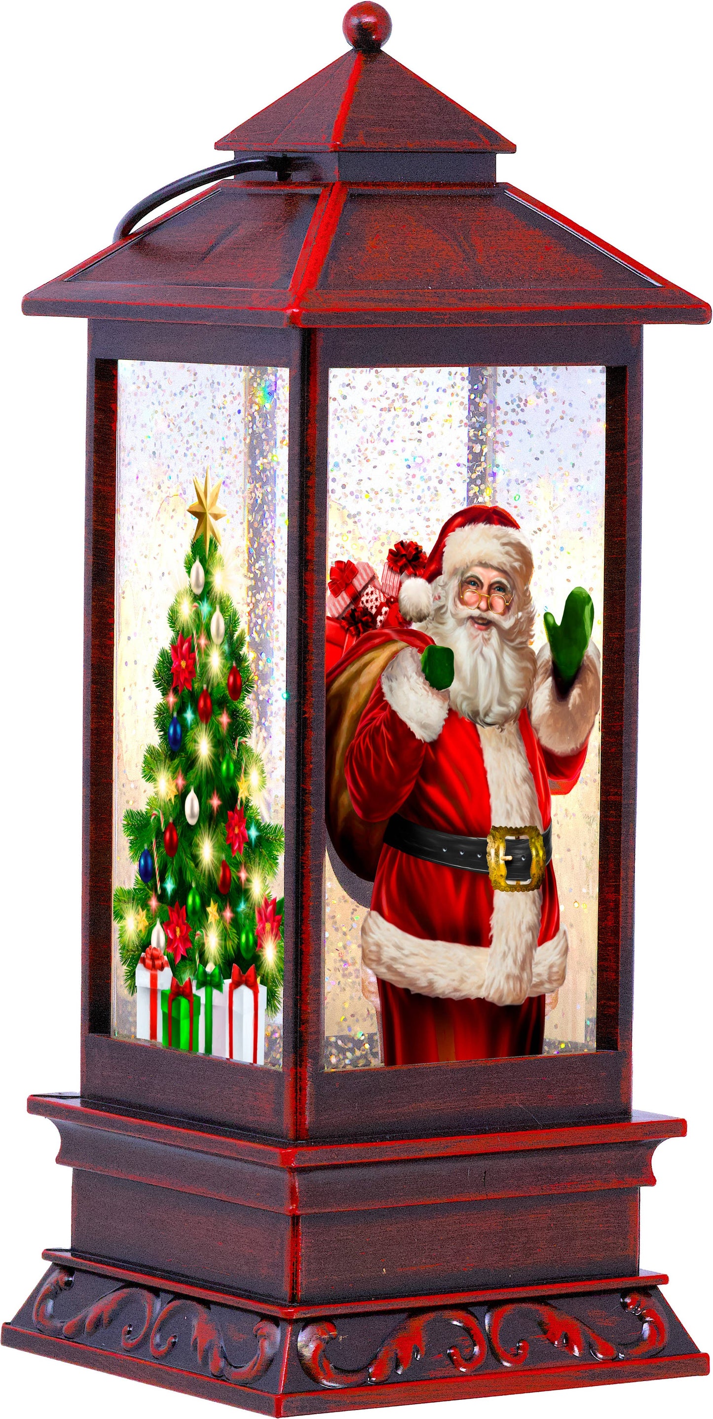Santa Glitter Lantern