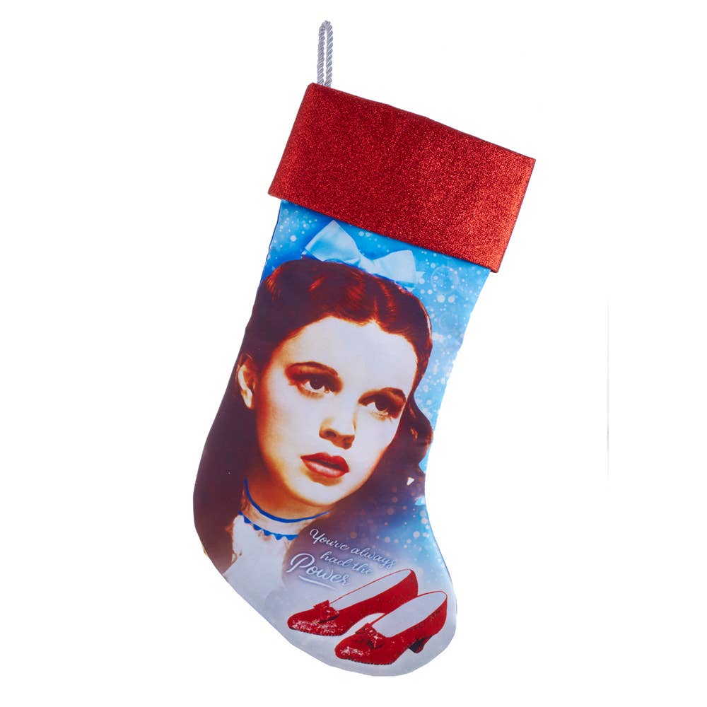 Judy Garland as Dorothy Gale with Ruby Slippers 19" Stocking