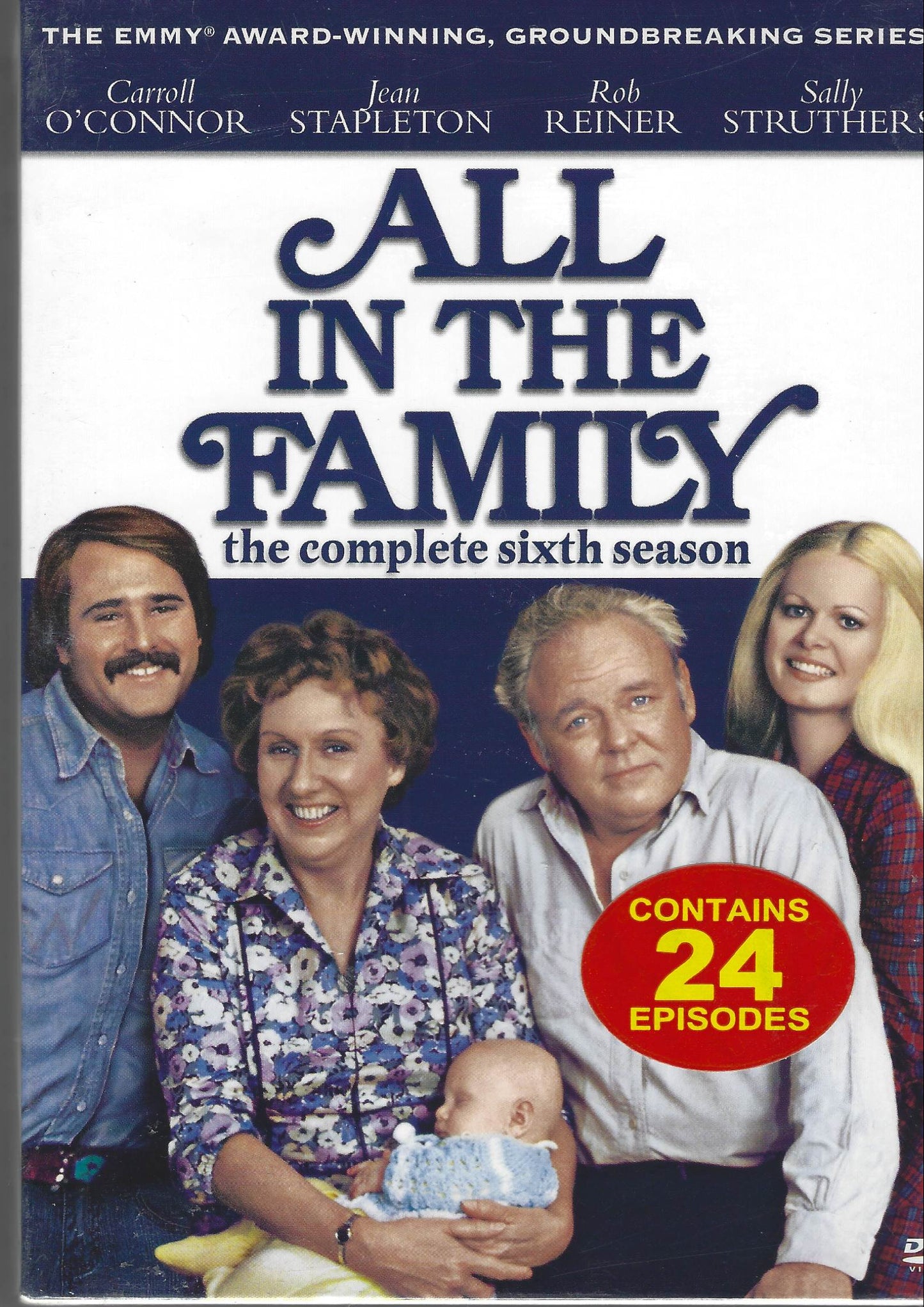 DVD cover of 'Call in the Family' complete sixth season with family photo and text on a gray background