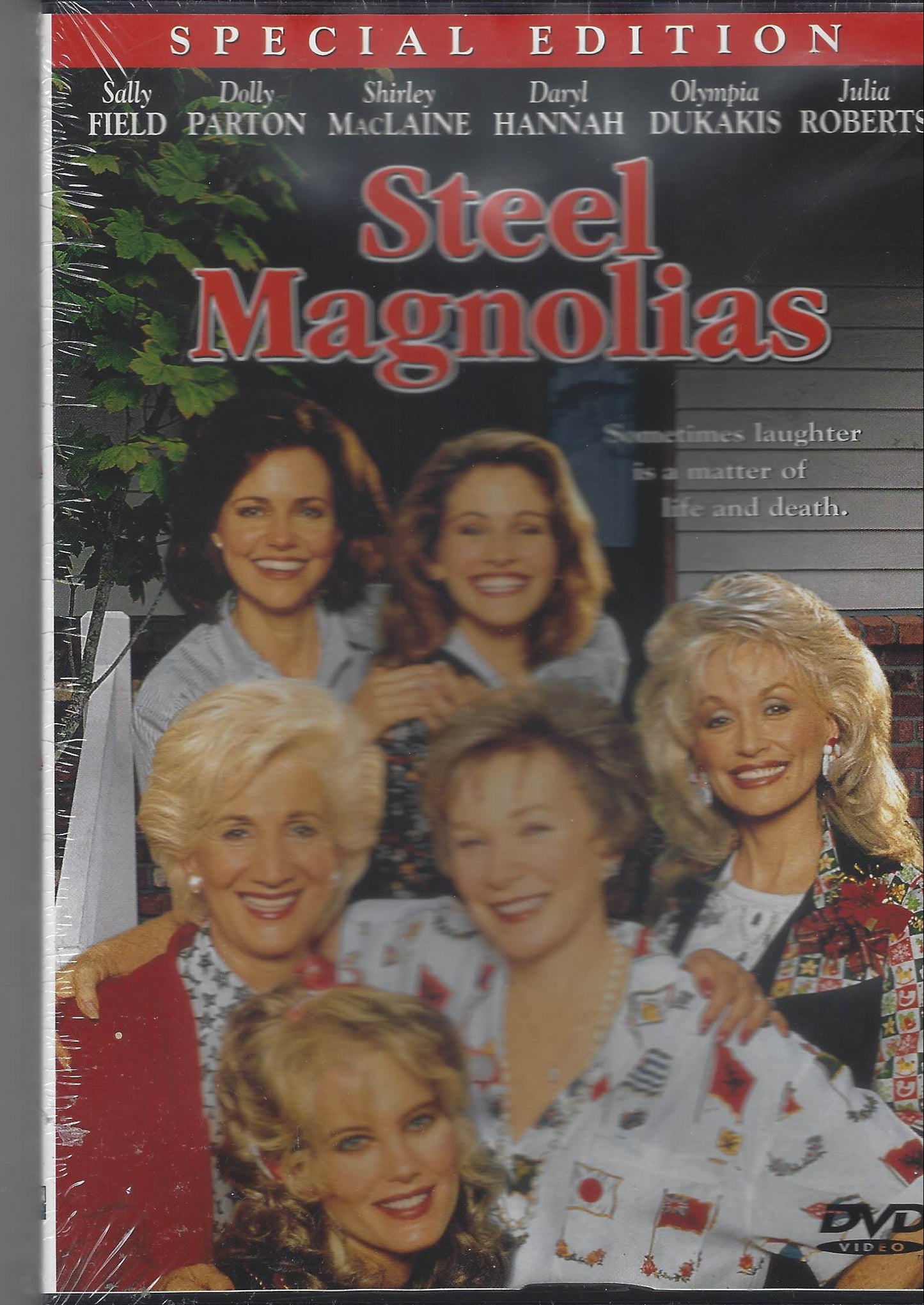 VHS tape cover of 'Steel Magnolias' with a group of women on the cover.