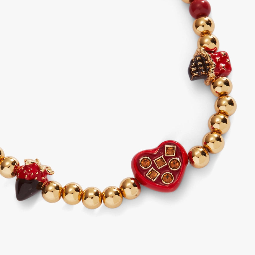 Chocolate is My Love Language Stretch Bracelet