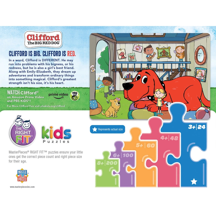 Clifford the Big Red Dog Doghouse 24 piece Jigsaw Puzzle