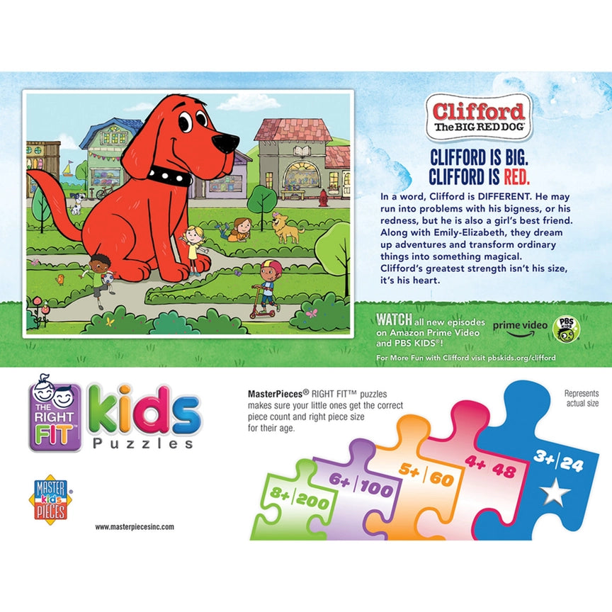 Clifford the Big Red Dog Town Square 24 piece Jigsaw Puzzle