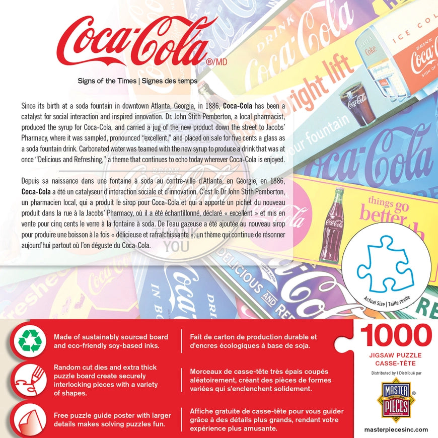 Coca-Cola Signs of the Times 1000 piece Jigsaw Puzzle