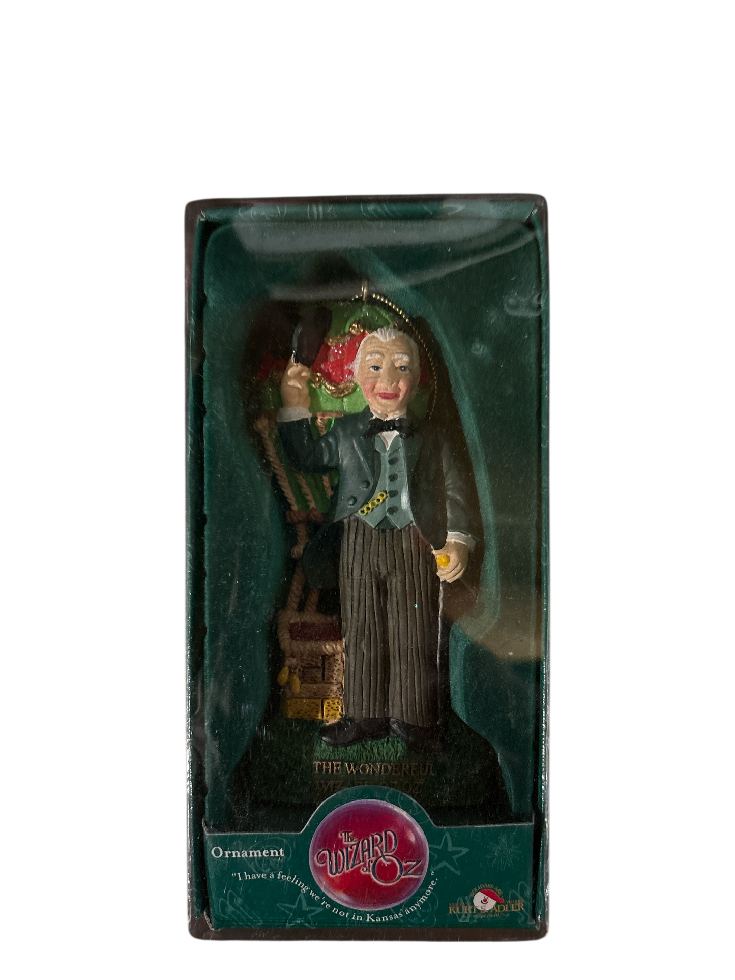 Wizard with Hot Air Balloon Resin Ornament