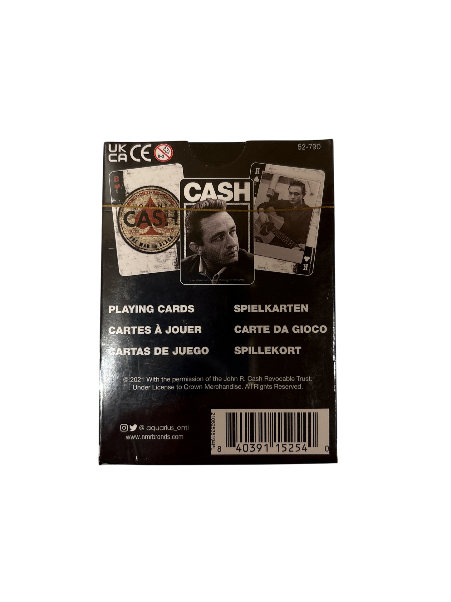 Johnny Cash Playing Cards