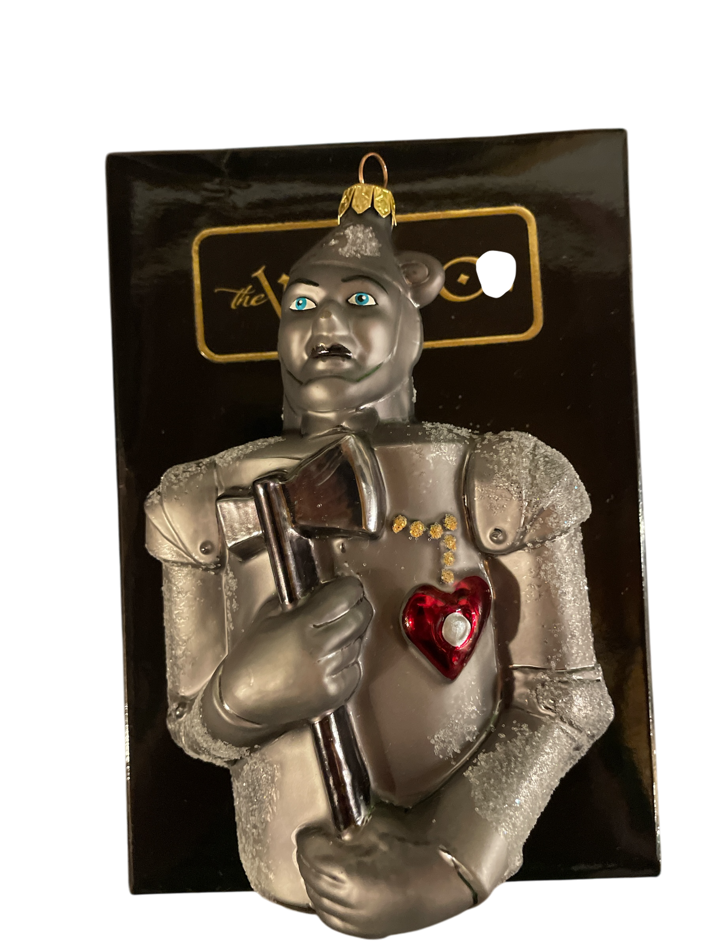 Wizard of Oz Tin Man Glass Ornament Christopher Radko