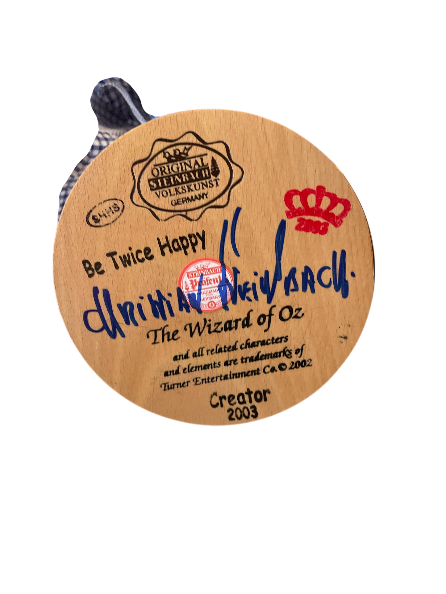 Wizard of Oz Dorothy Steinbach Nutcracker -Retired & Signed