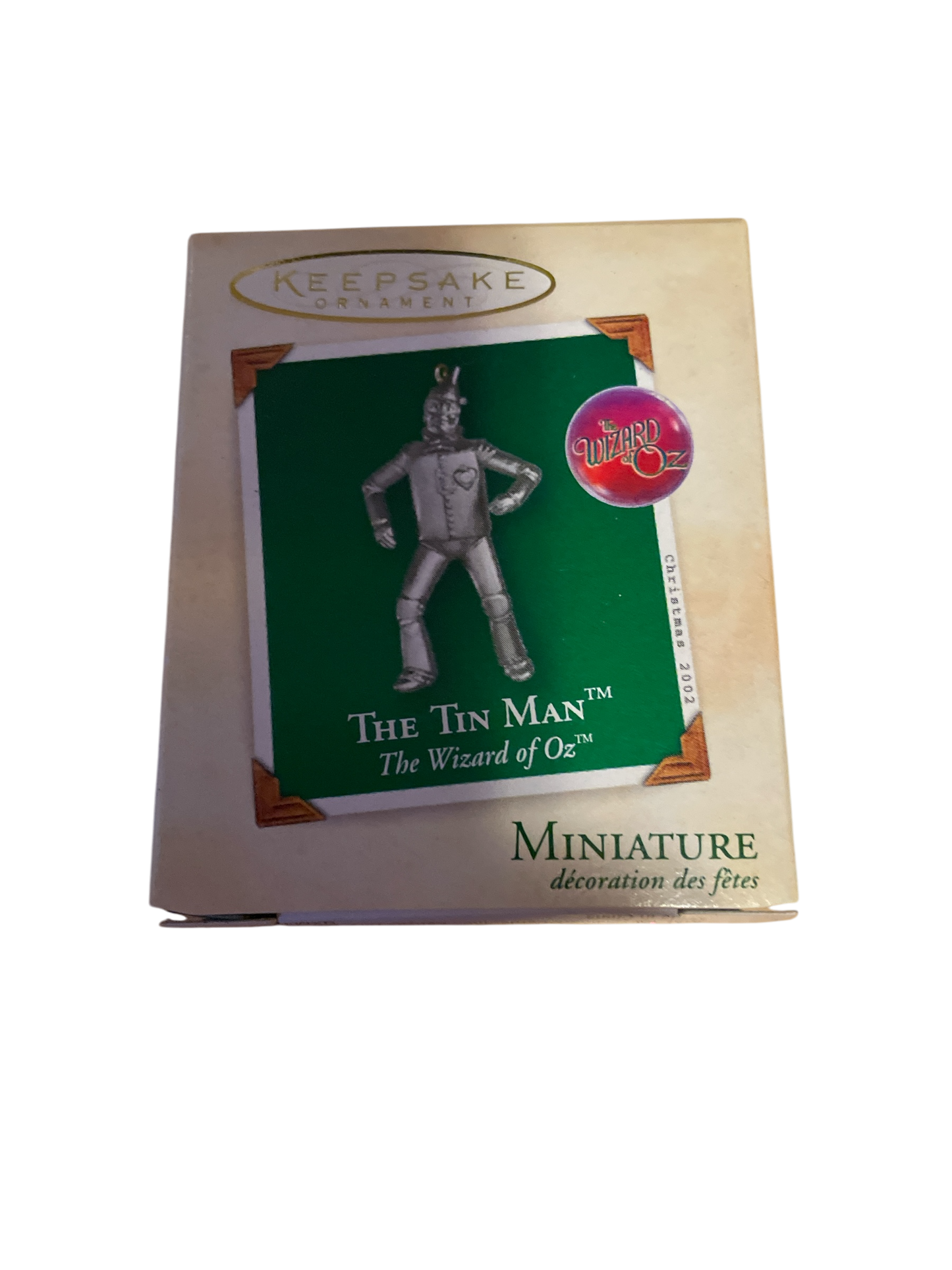 Wizard of Oz Tin Man 2002 Mini Hallmark Ornament