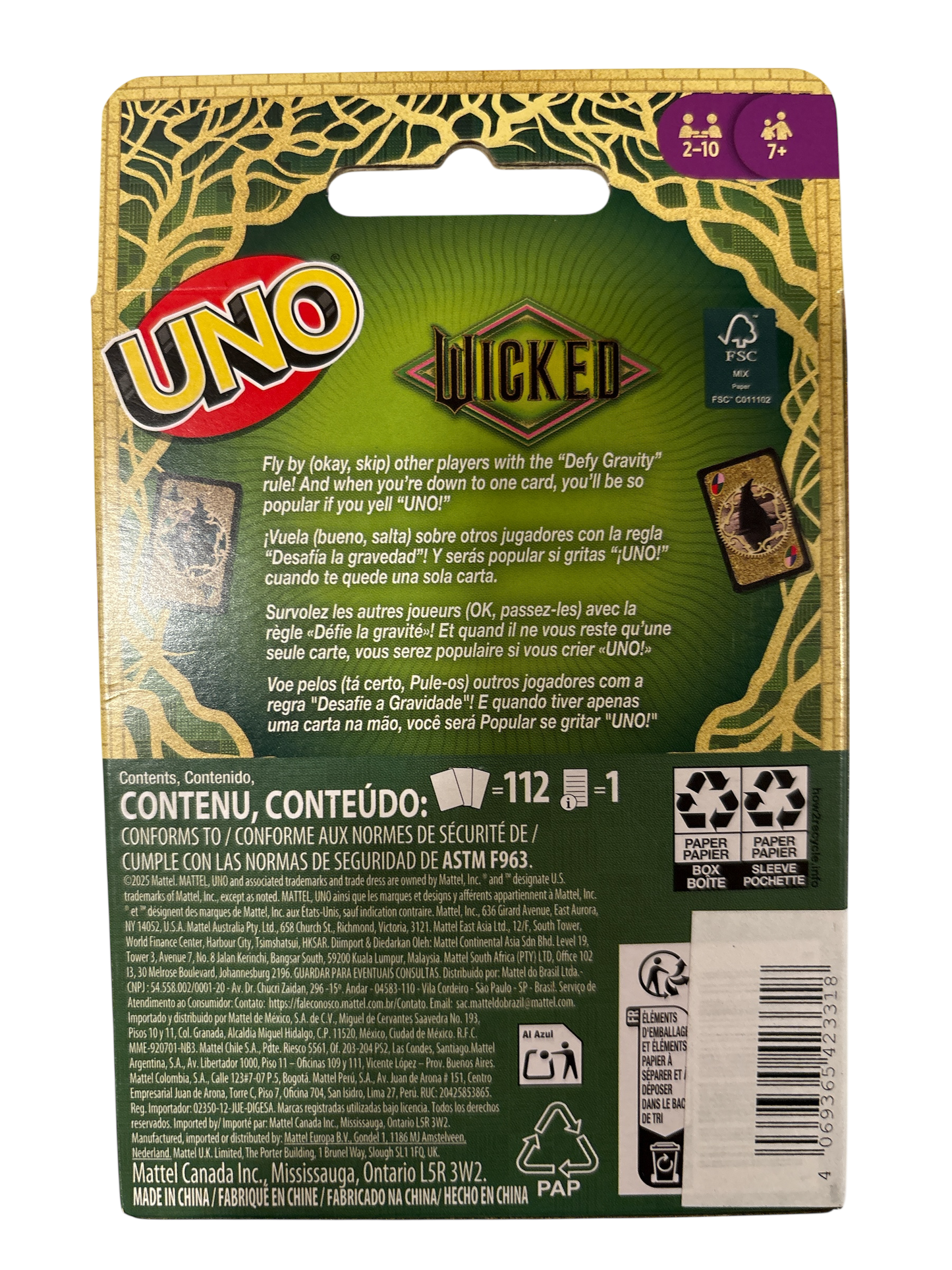 Wicked Uno Card Game