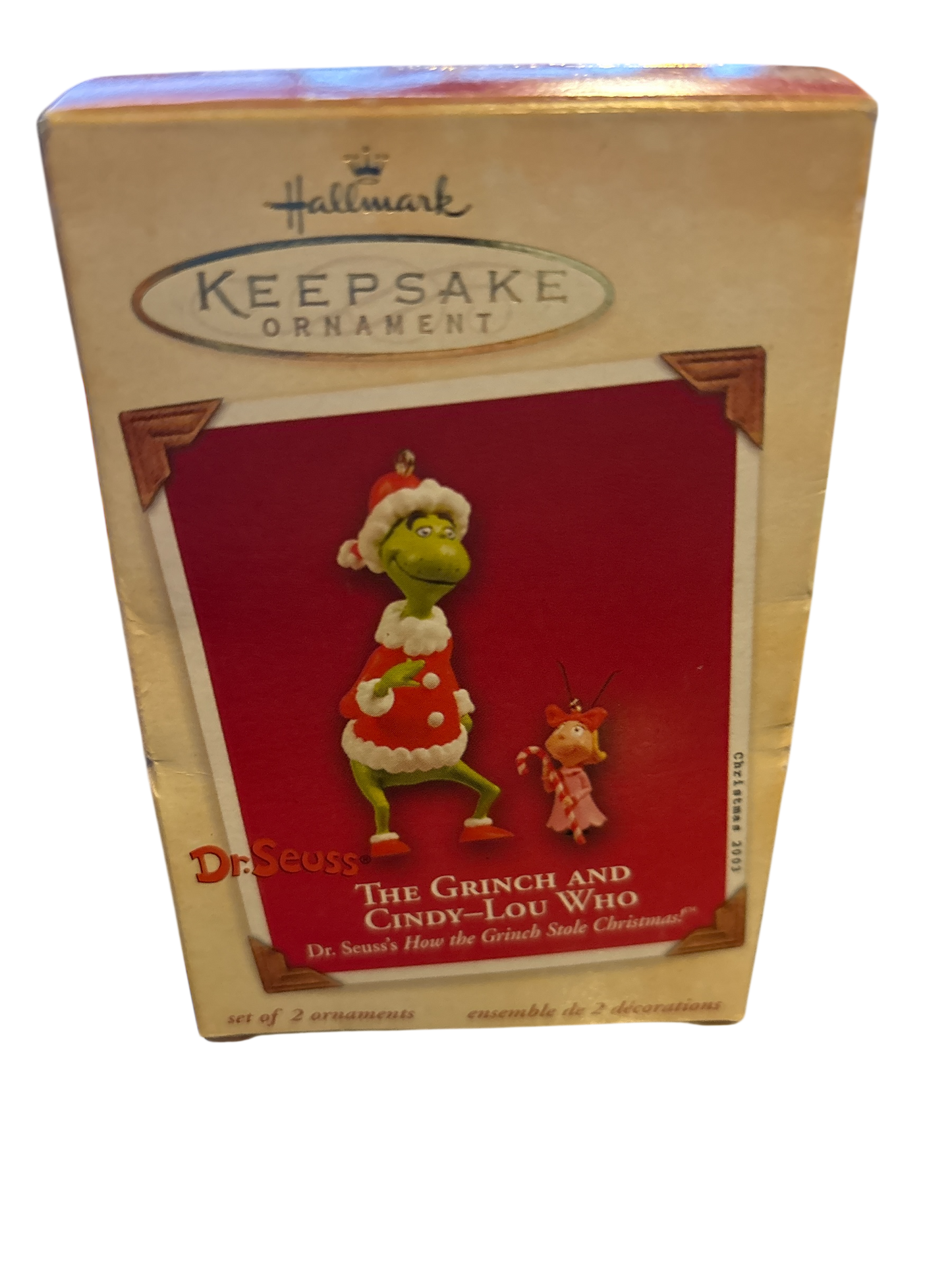 Hallmark The Grinch and Cindy-Lou Who 2003 Keepsake Ornament