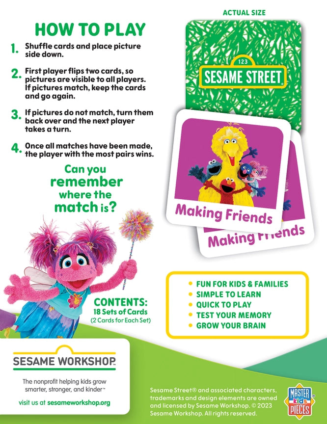 Sesame Street Elmo & Friends Matching Game