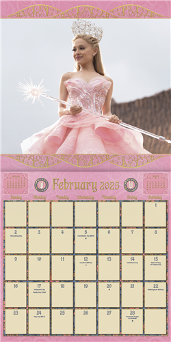 Wicked Part 1 2025 Wall Calendar