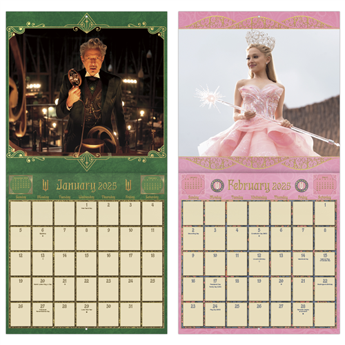 Wicked Part 1 2025 Wall Calendar