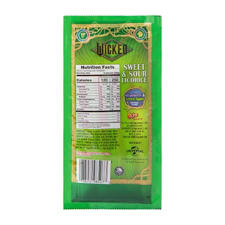 Wicked Sweet & Sour Licorice Candy Ropes 8-Count