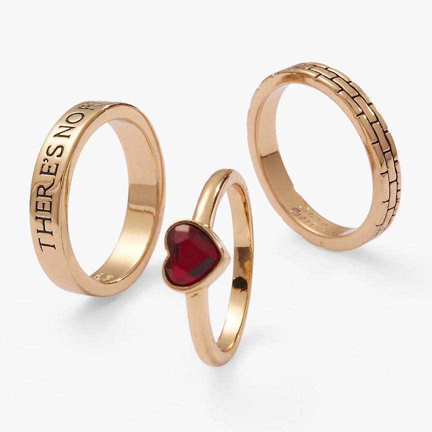 Wizard of Oz There's No Place Like Home set of 3 Rings