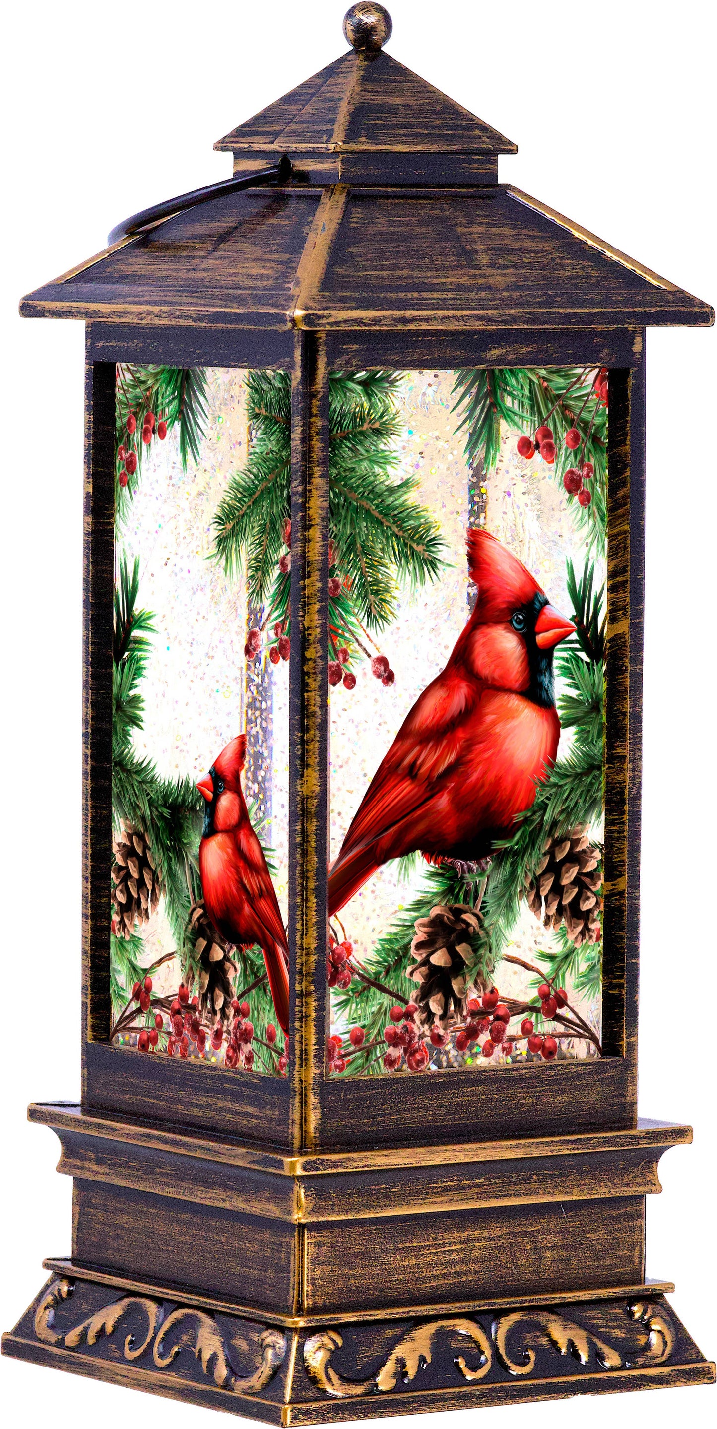 Cardinal Water Globe Lantern