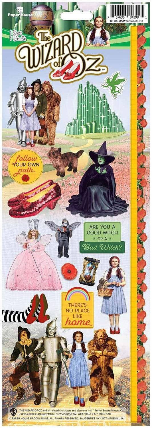 Wizard of Oz Cardstock Decorative Stickers