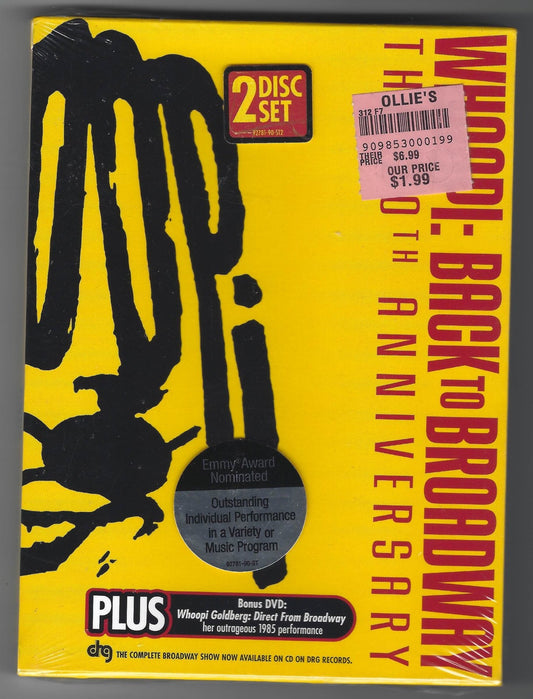Whoopi: Back to Broadway 20th Anniversary DVD, NEW in Original Shrink Wrap
