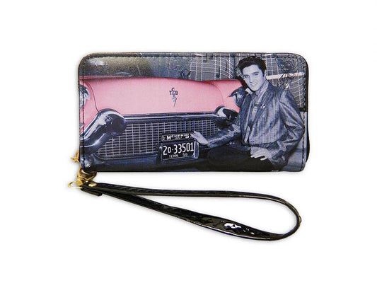 Elvis with Pink Cadillac Wallet