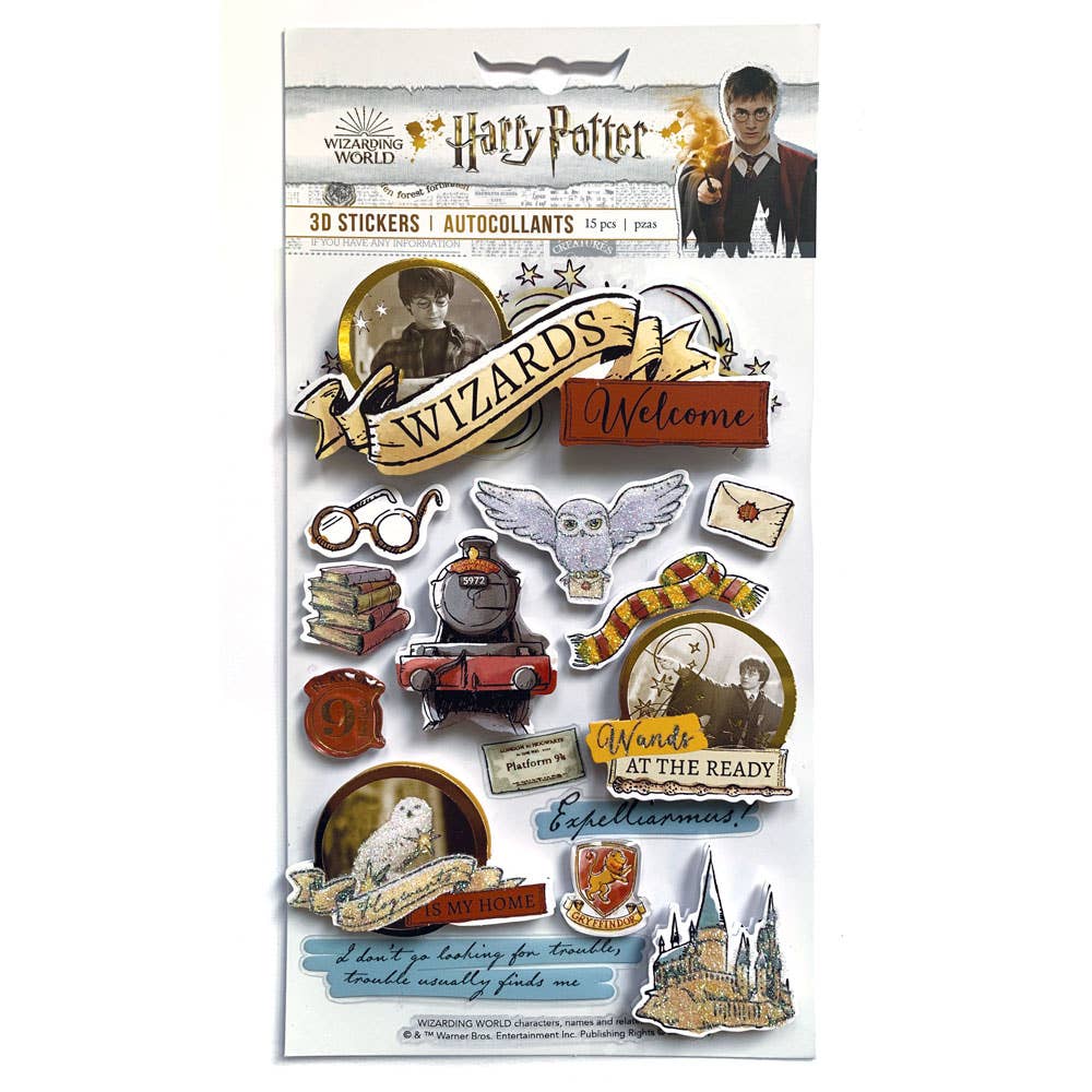 Harry Potter Watercolor Dimensional Sticker