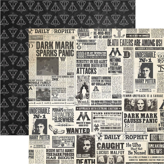 Harry Potter Newspaper 12 x 12 Scrapbook Paper