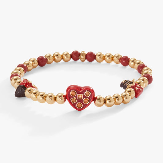 Chocolate is My Love Language Stretch Bracelet