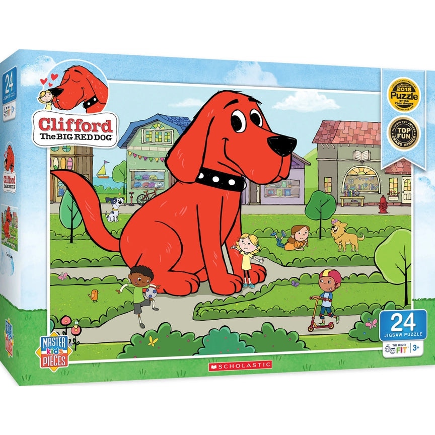 Clifford the Big Red Dog Town Square 24 piece Jigsaw Puzzle