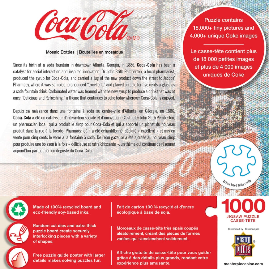 Coca-Cola Mosaic Bottles 1000 piece Jigsaw Puzzle