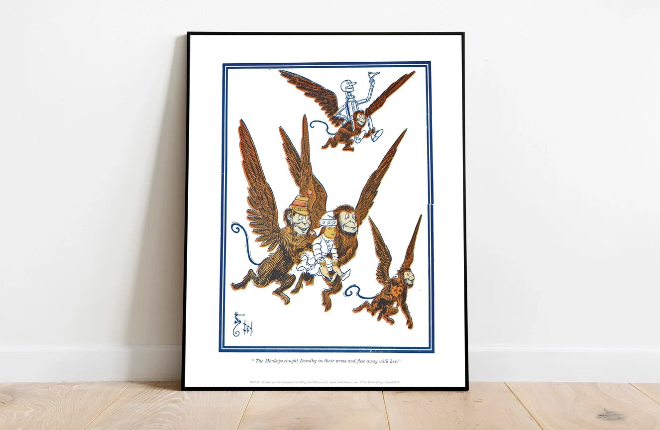 The Wonderful Wizard of Oz Collection- Flying Monkeys Art Print – Ohio ...