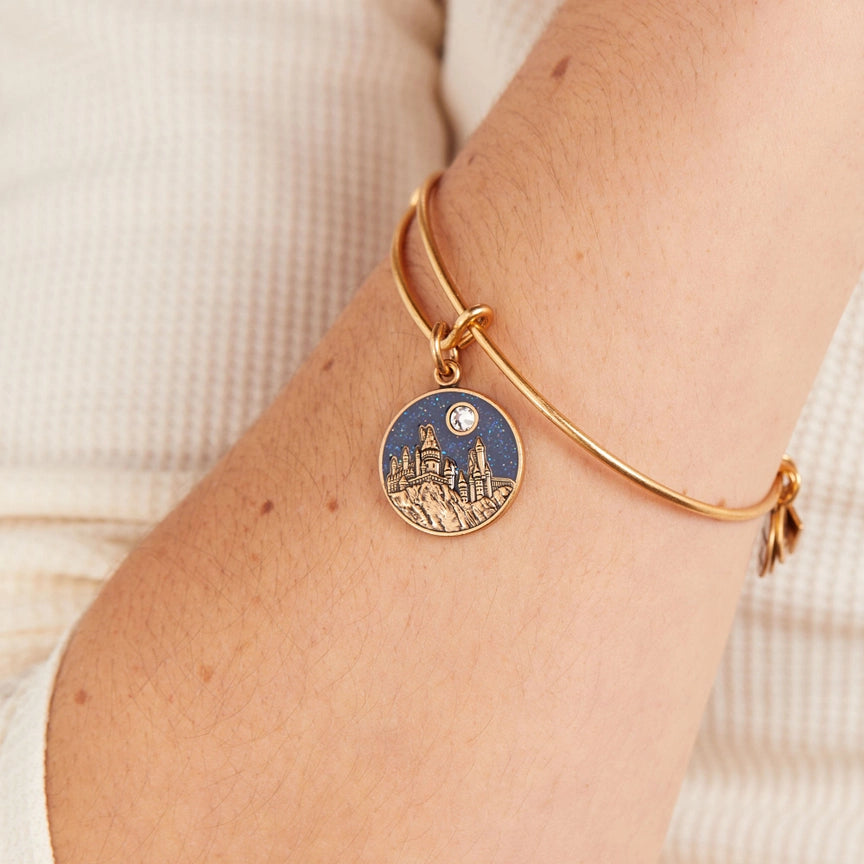 Harry Potter Hogwarts Castle Charm Bangle Bracelet