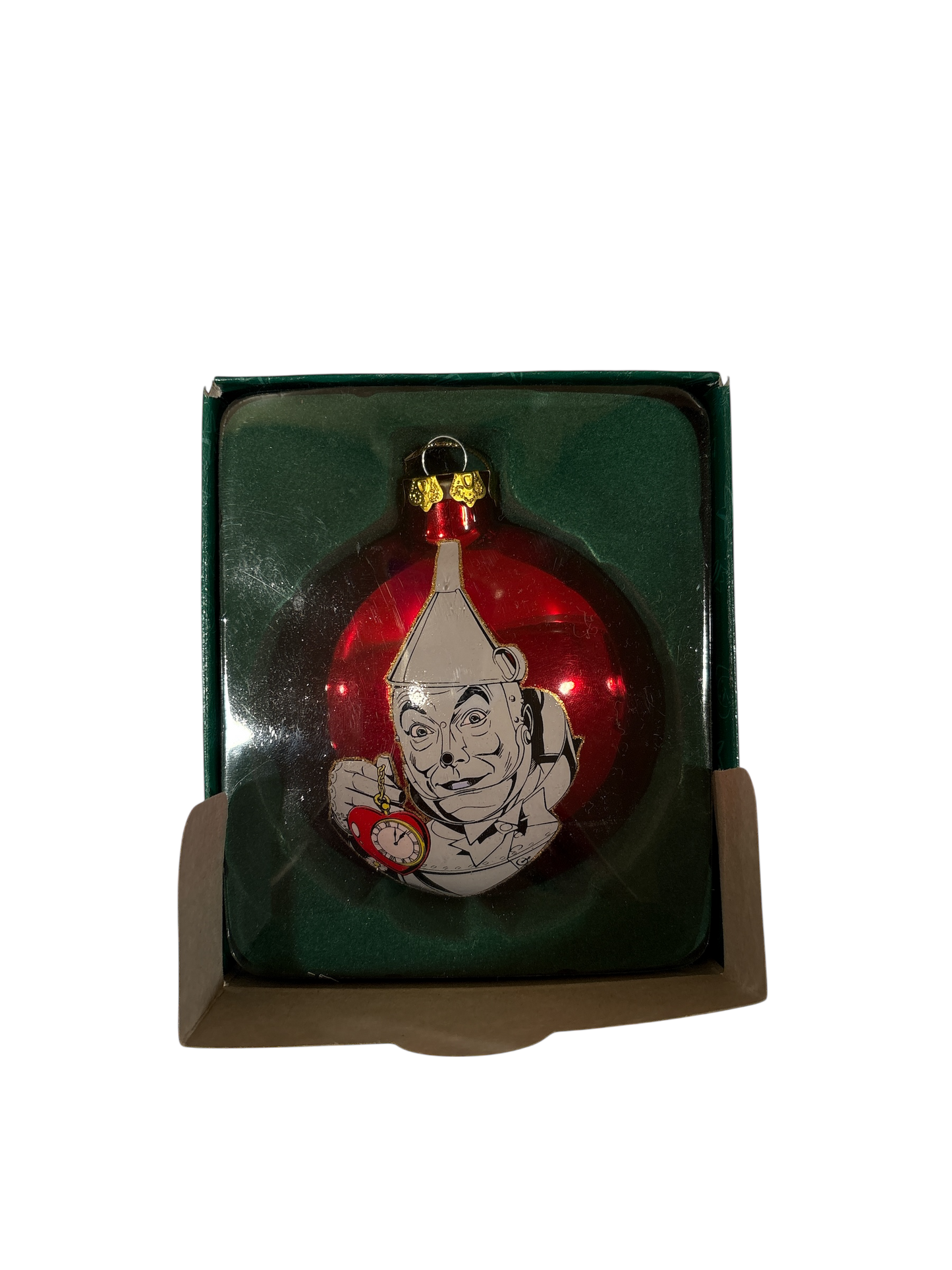 Wizard of Oz - Tin Man Red Glass Ornament