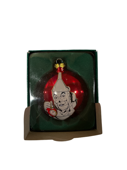 Wizard of Oz - Tin Man Red Glass Ornament