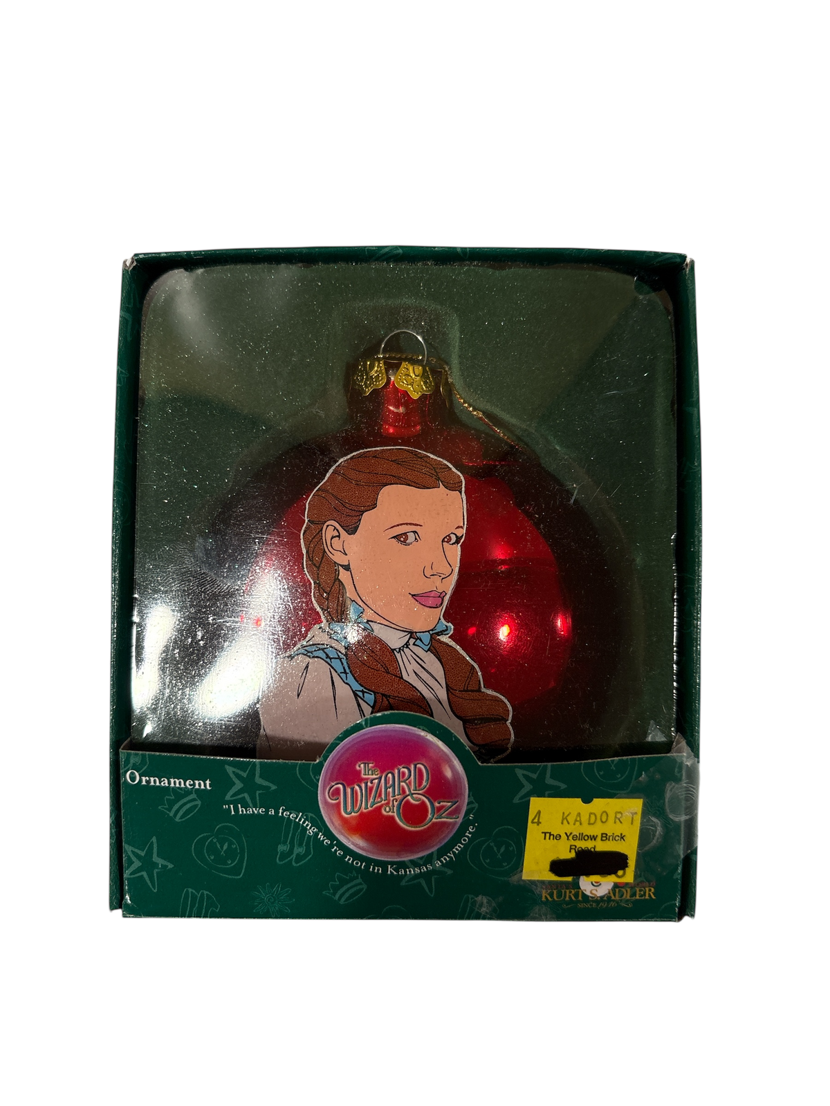 Wizard of Oz - Dorothy Gale Red Glass Ornament