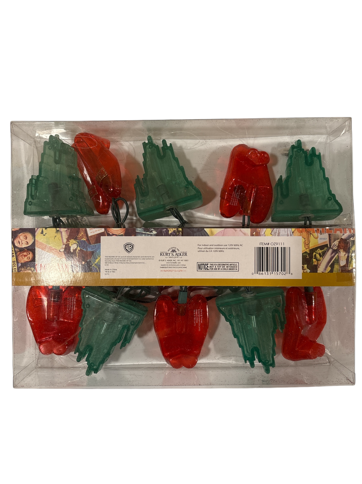 Emerald City and Ruby Slippers set of 10 Lights