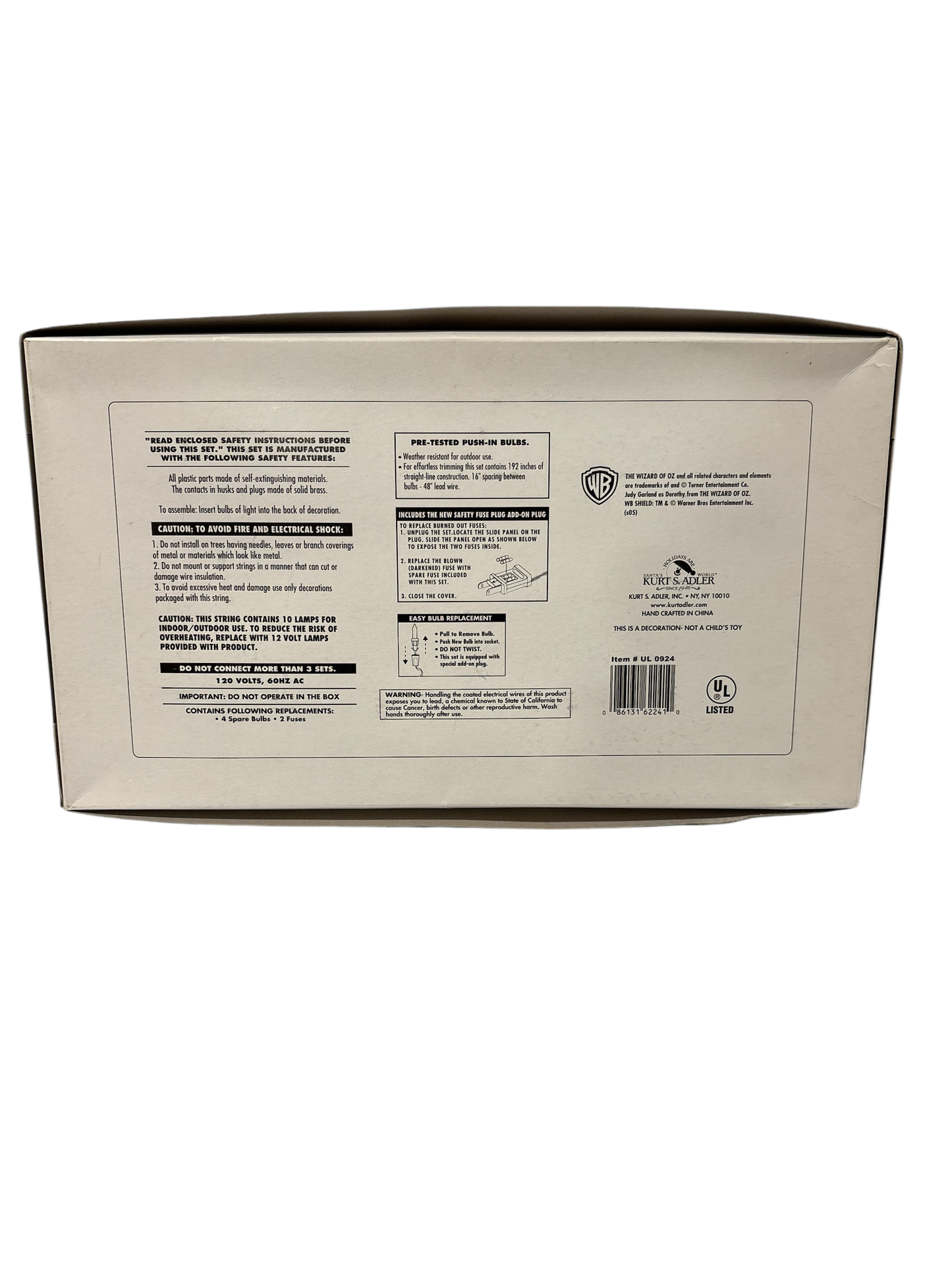 Wizard of Oz Characters on Stars 10 Holiday Light Set