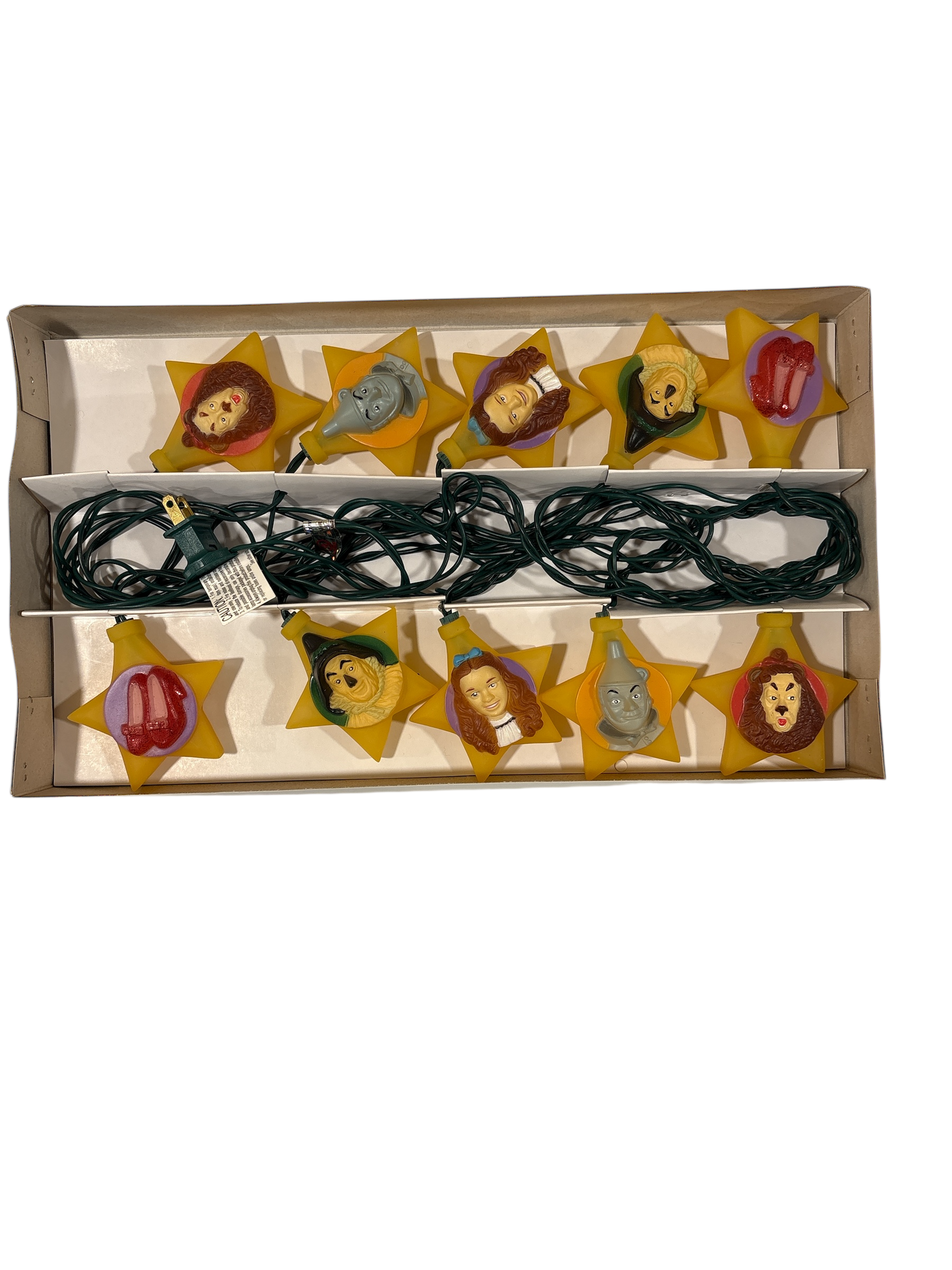 Wizard of Oz Characters on Stars 10 Holiday Light Set