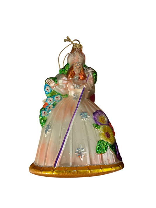 Wizard of Oz Glinda the Good Glass Ornament Polonaise