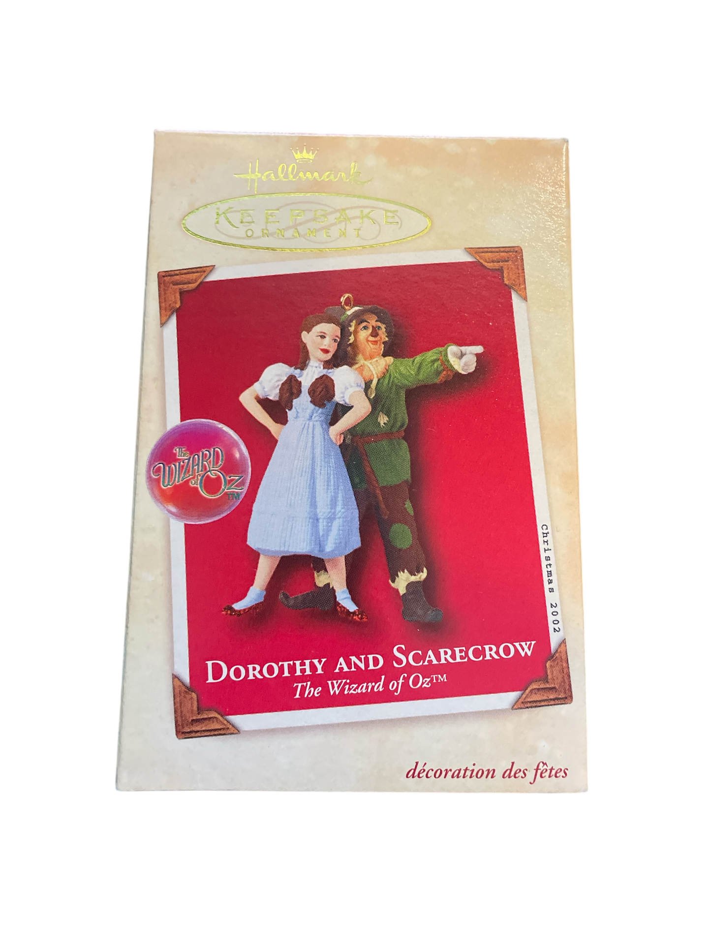 Wizard of Oz Dorothy and Scarecrow 2002 Hallmark Ornament