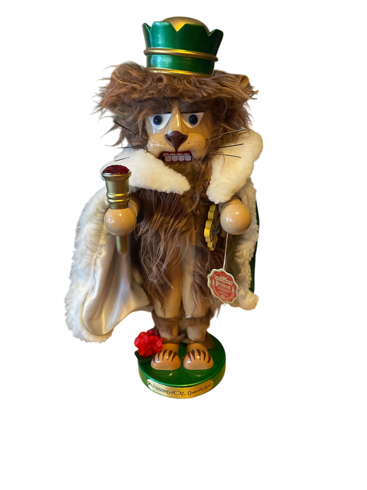 Wizard of Oz Cowardly Lion Steinbach Nutcracker -Retired & Signed