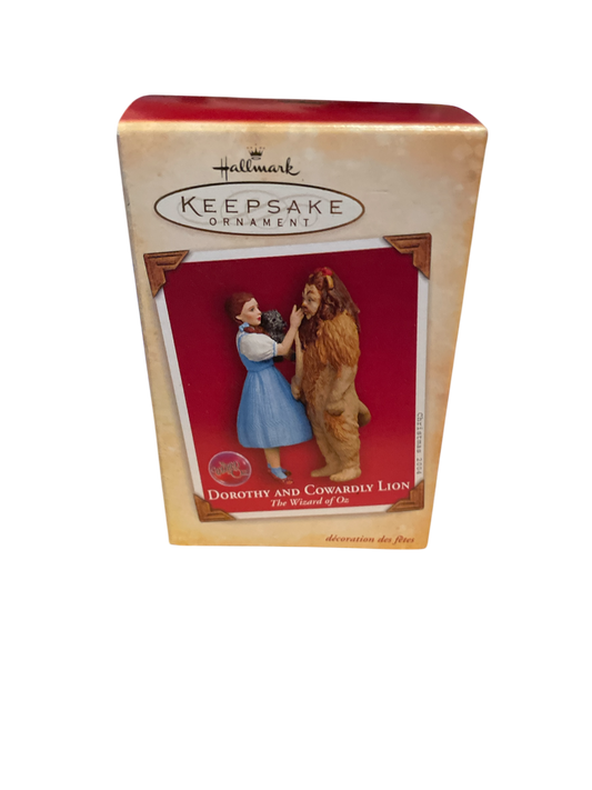 Wizard of Oz Dorothy and Cowardly Lion Hallmark Keepsake Ornament