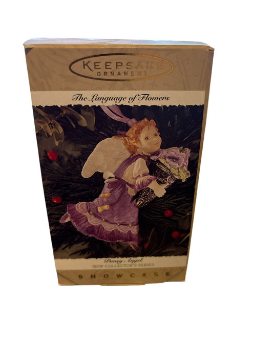 Hallmark Pansy Angel 1996 Keepsake Ornament