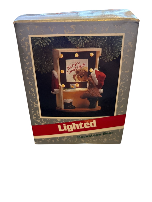 Hallmark Backstage Bear 1989 Keepsake Magic Ornament