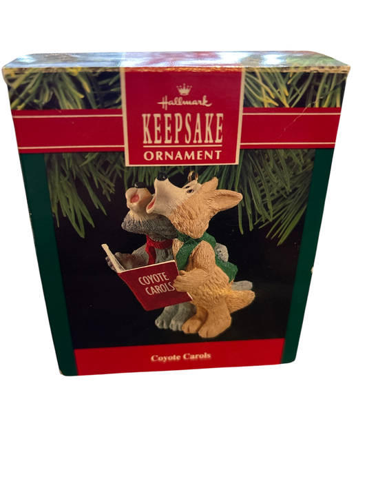 Hallmark Coyote Carols 1990 Keepsake Ornament