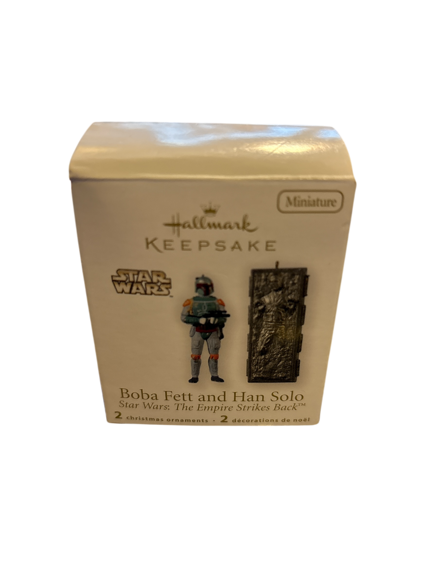Hallmark Boba Fett and Han Solo 2010 Mini Keepsake Ornaments