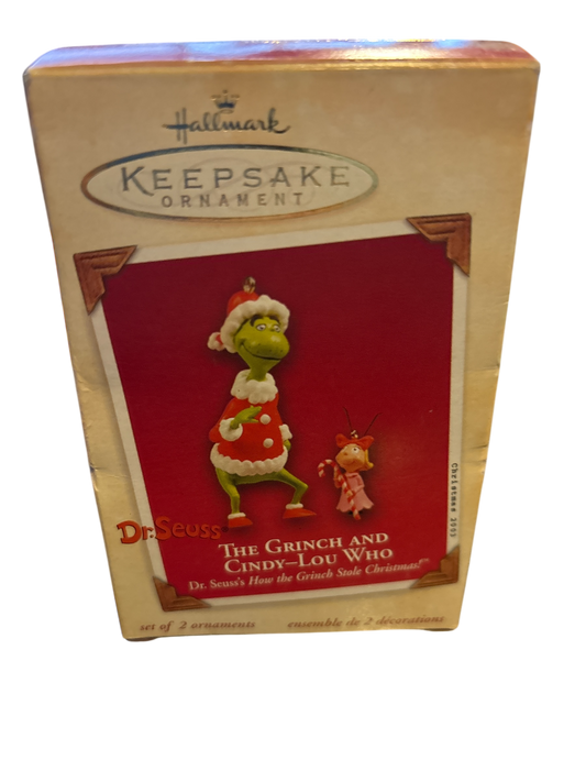 Hallmark The Grinch and Cindy-Lou Who 2003 Keepsake Ornament