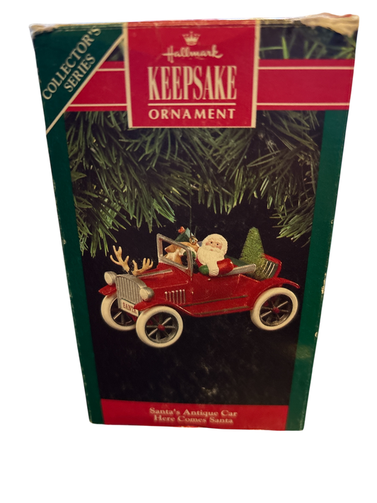 Hallmark Santa's Antique Car 1991 Keepsake Ornament