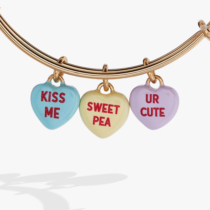 Sweethearts Multi-Heart Charm Bangle Bracelet