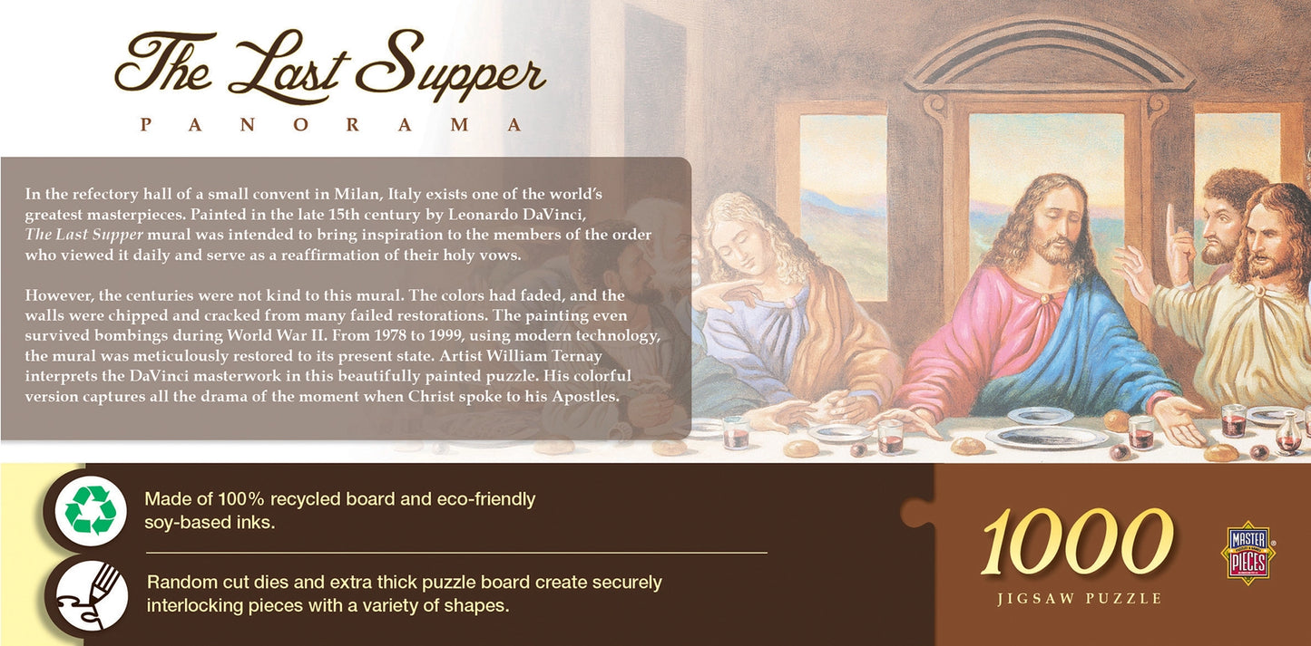 The Last Supper Panoramic 1000 piece Puzzle