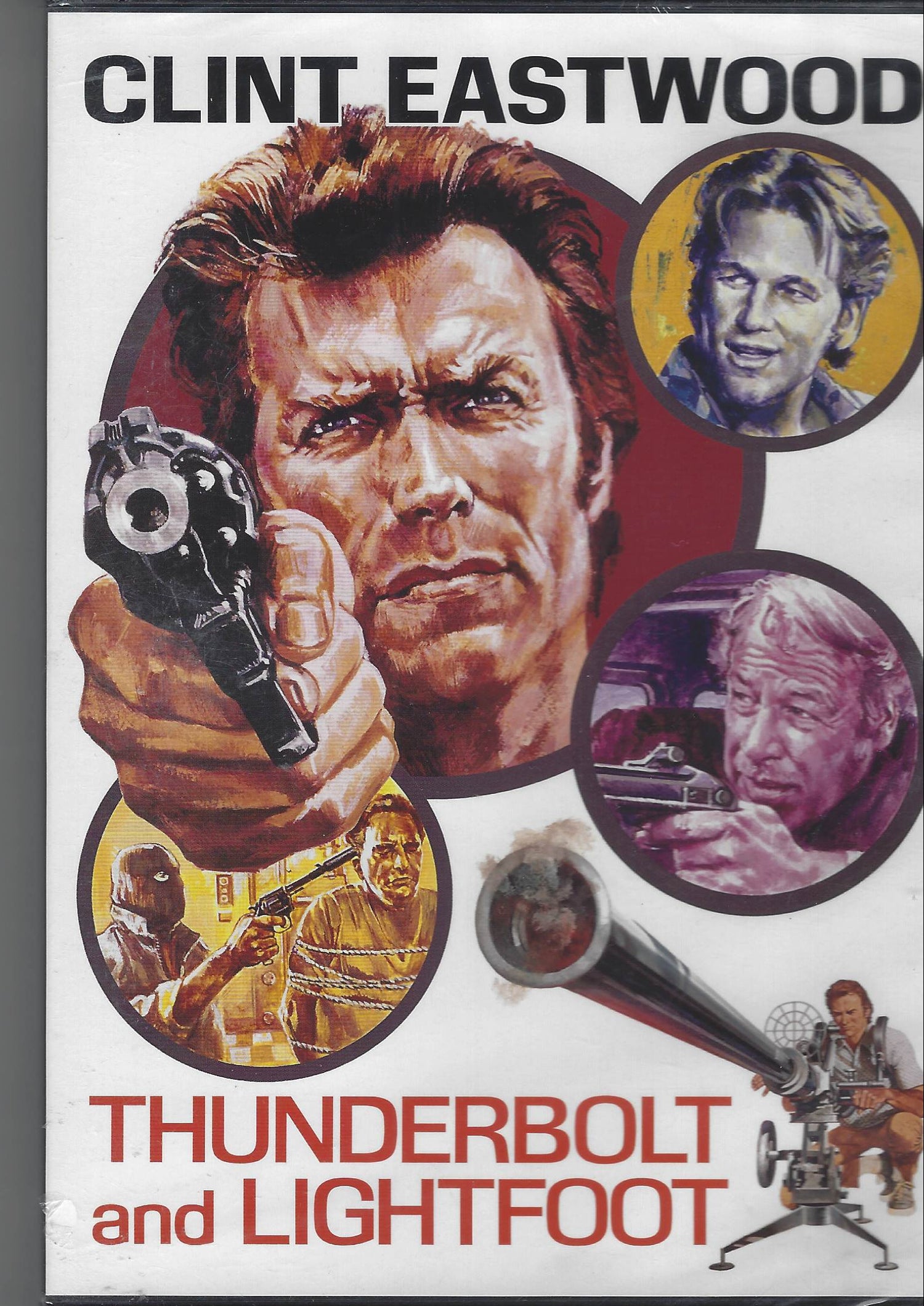 Movie poster for 'Thunderbolt and Lightfoot' featuring Clint Eastwood.